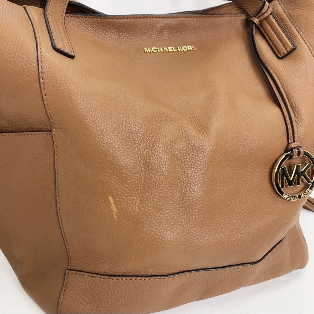 Michael Kors, brown leather tote bag - Picture 5 of 14